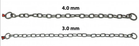 Herm Sprenger Stainless Steel Short Link Fur Saver 3 mm