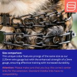 Herm Sprenger Black Stainless Steel ULTRA-PLUS Training Collar with swivel and ring, short version, 3.0 mm , 50 cm (20\")_4