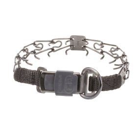 Herm Sprenger Black Stainless Steel Prong Collar with Quick Release Buckle