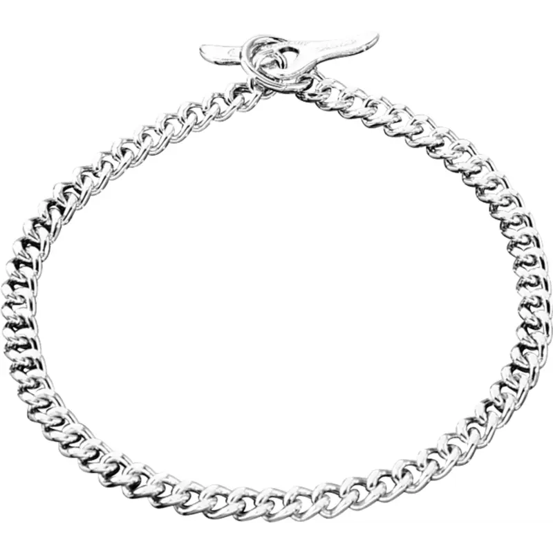 Herm Sprenger Dog Collar Chrome Plated with Toggle Chain 3mm