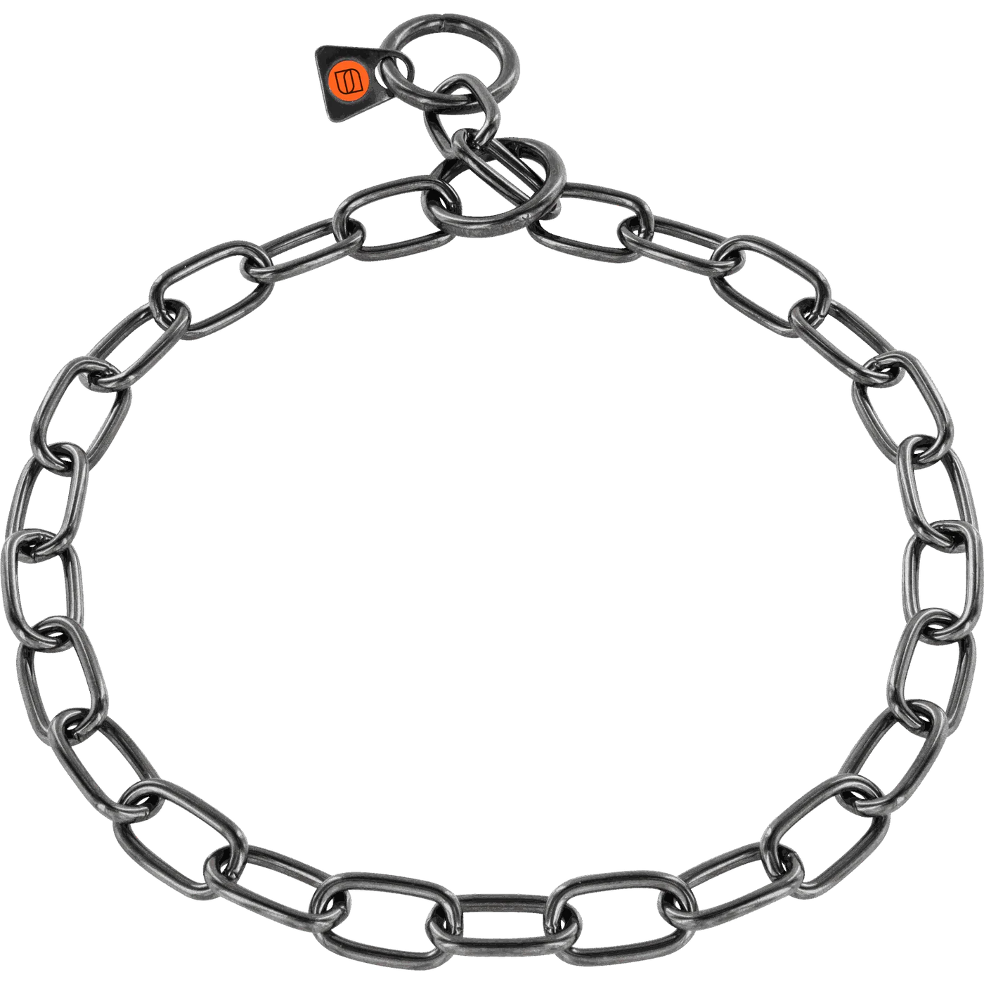 Herm Sprenger Black Stainless Steel Short Link Fur Saver 3 mm