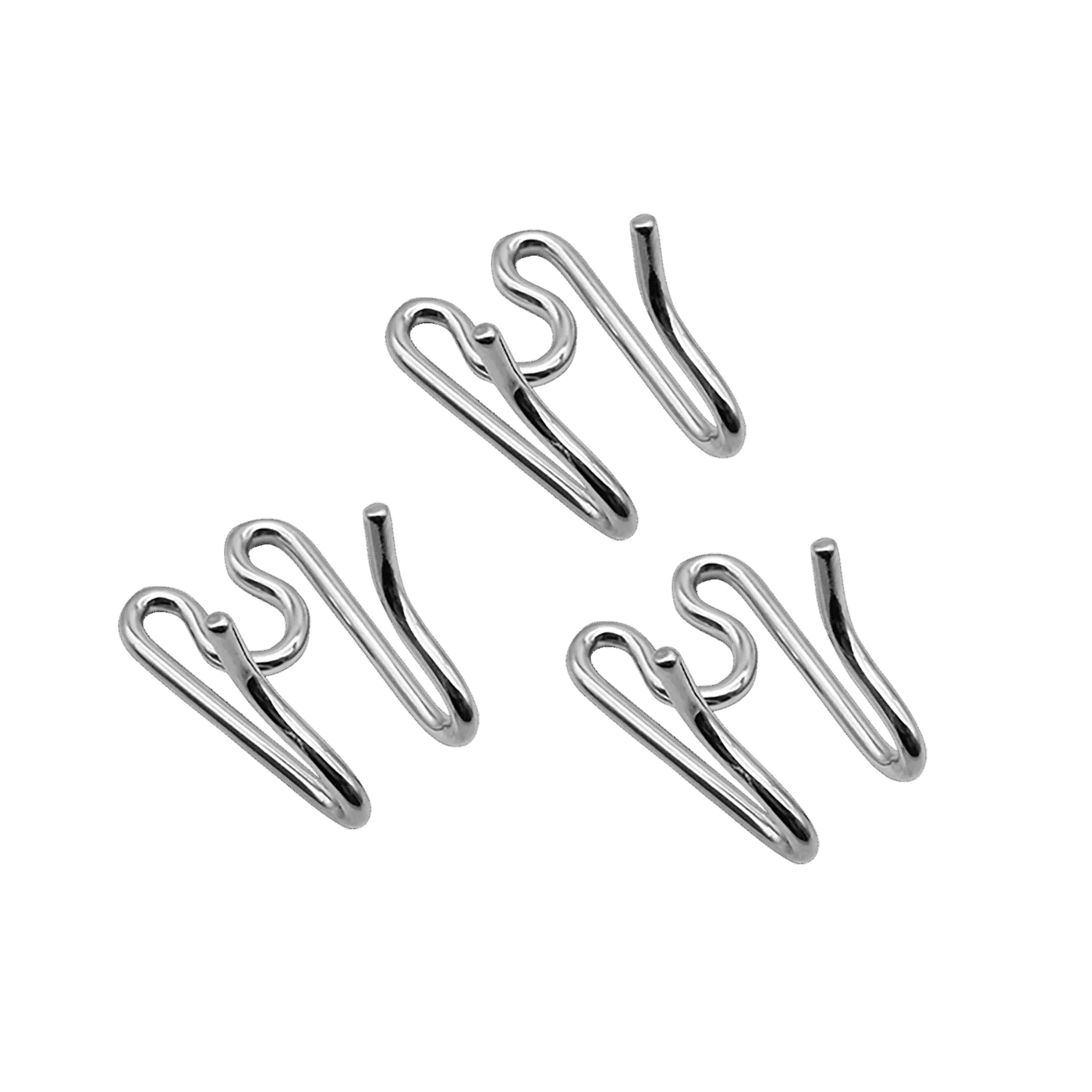Chrome SHORT Extra Link 3.0mm 3 cm / 1.2" ( 3 pack )
