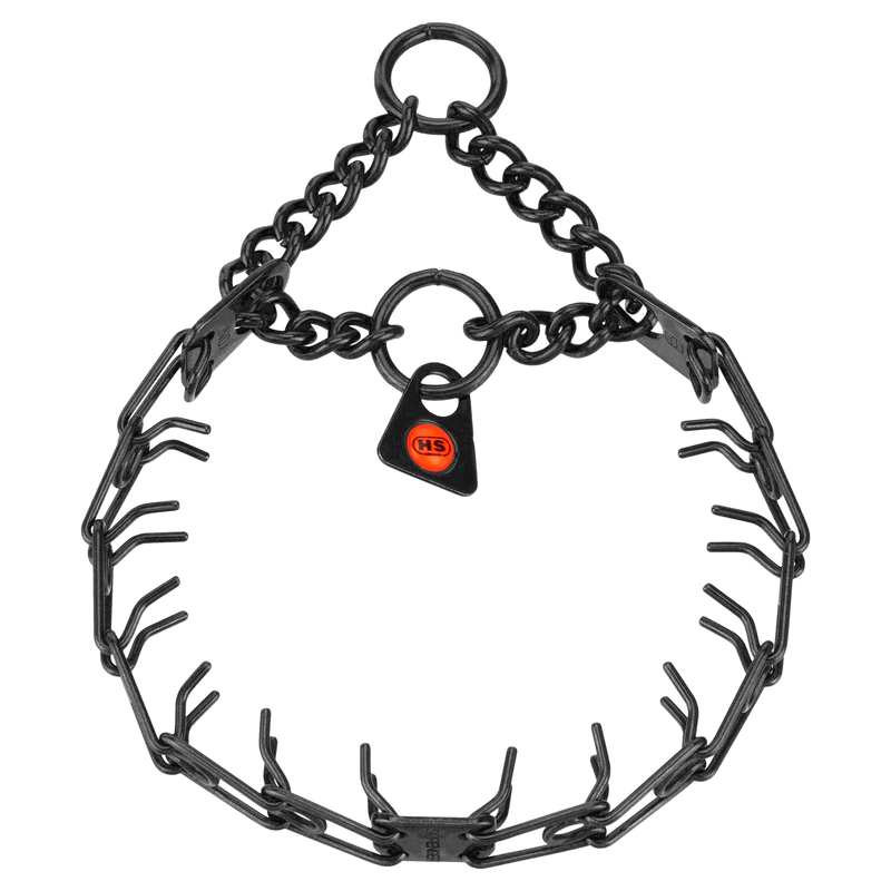 Herm Sprenger MICRO Black Stainless Steel Training Collar with Assembly Chain 1.5mm 32cm (13in)