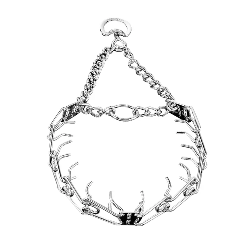 Herm Sprenger Chrome Plated Prong Collar with Swivel